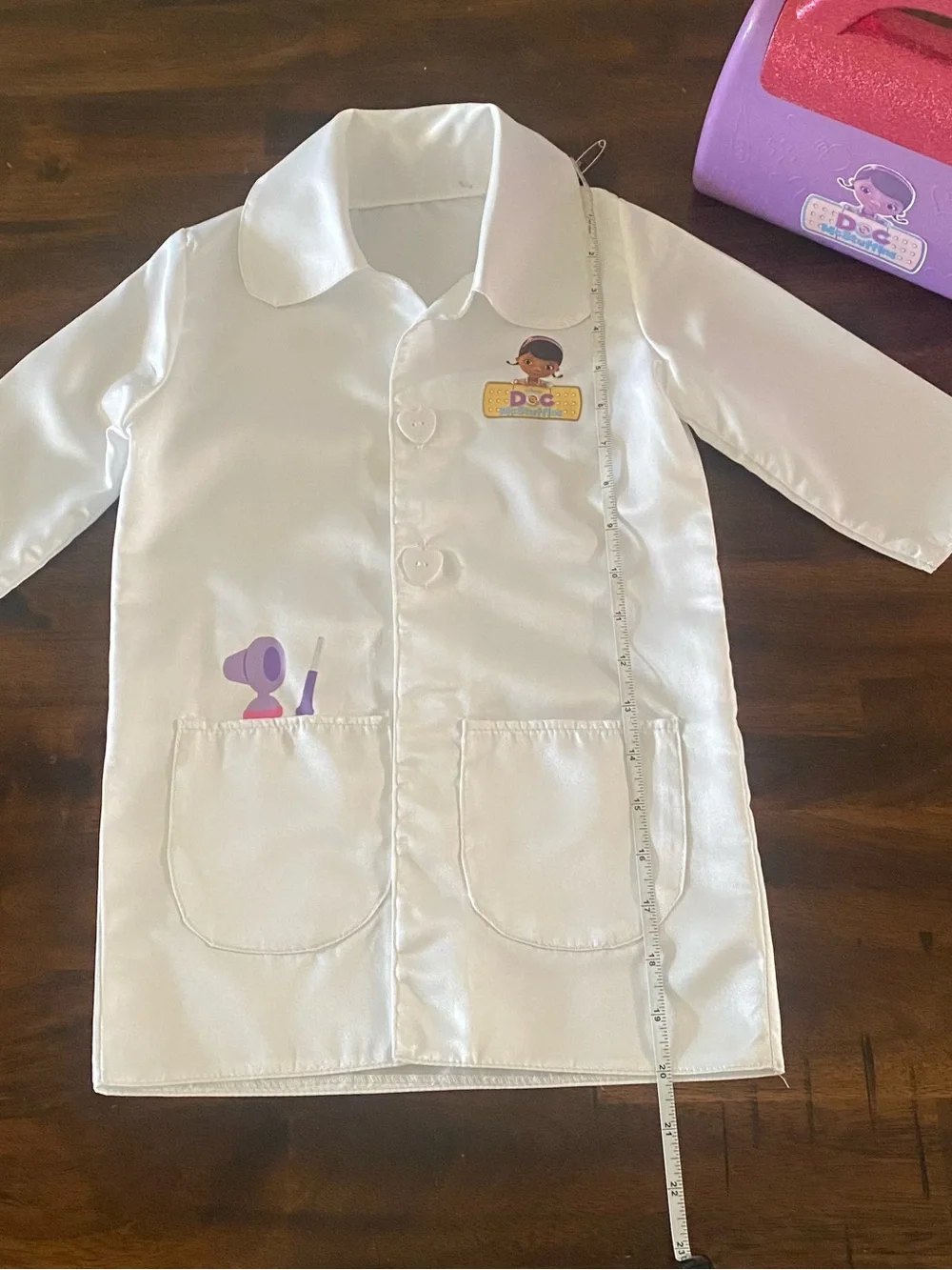 Disney Store Doc McStuffins Dr Costume with Case and Light Head Band